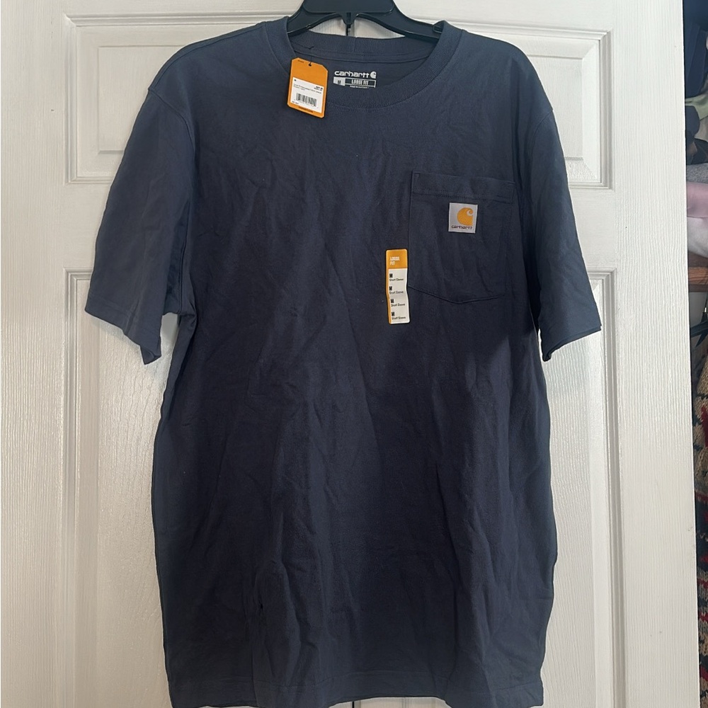 Carhartt Men's Dark Blue Short Sleeve Tee
